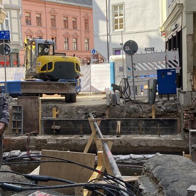 Bild vergrößern: Brücke Mühlgraben Abriss