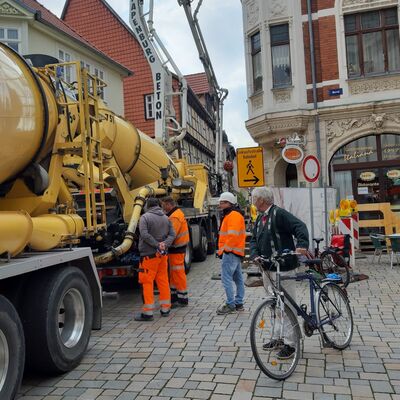 Bild vergrößern: Brücke Mühlgraben Betonauto