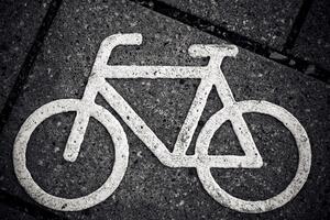 Fahrradsymbol auf Strae