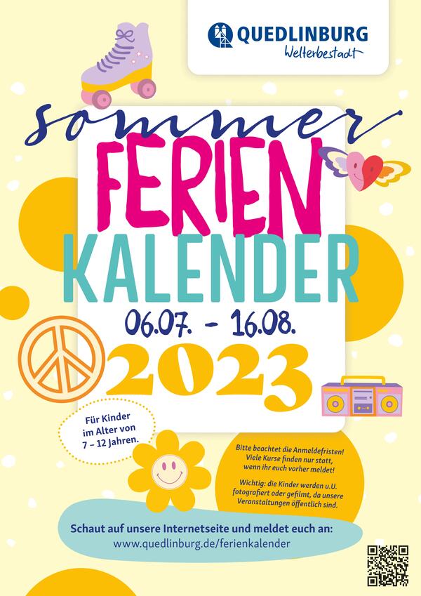 Bild vergrößern: Sommerferienkalender 2023 Cover