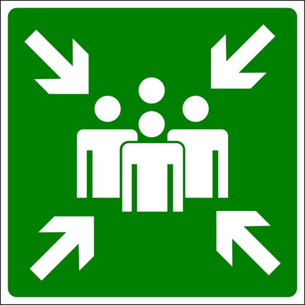 Bild vergrößern: Schild Treffpunkt