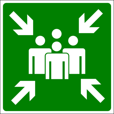 Schild Treffpunkt