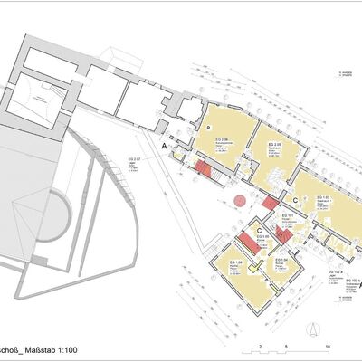 Bild vergrößern: Grundriss EG Schlosskrug
