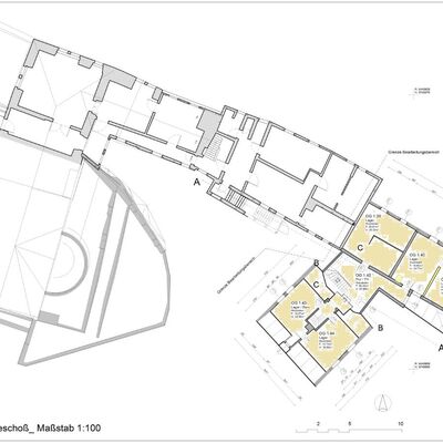 Bild vergrößern: Grundriss OG Schlosskrug