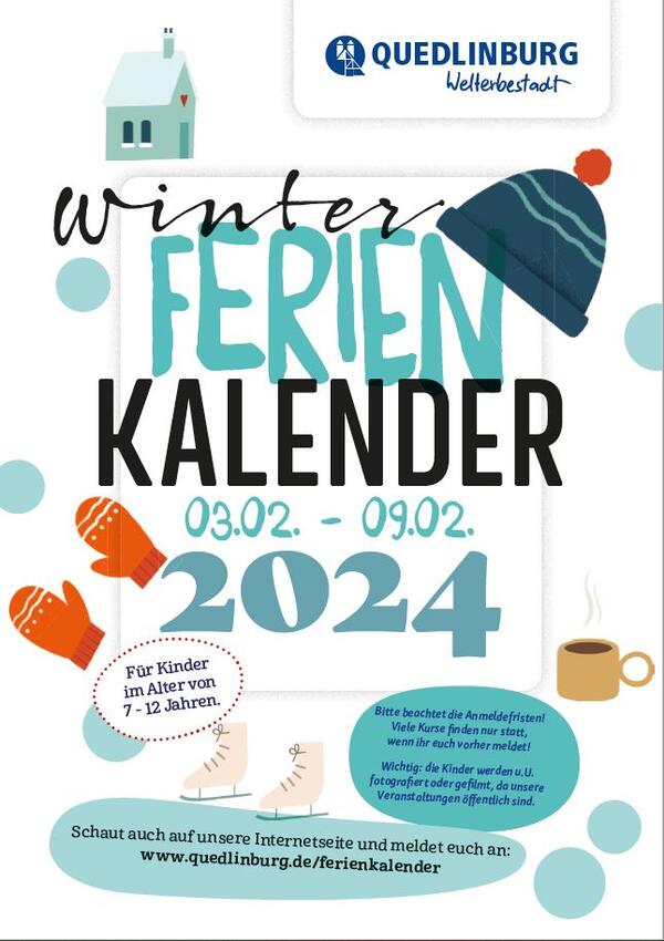 Bild vergrößern: Winterferienkalender 2024 Titelbild