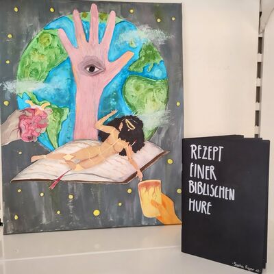 Ausstellungsstücke Rezeptstein eines Zauberers