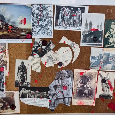 Ausstellungsstücke Rezeptstein eines Zauberers