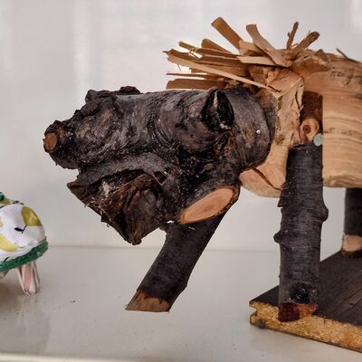 Ausstellungsstücke Rezeptstein eines Zauberers