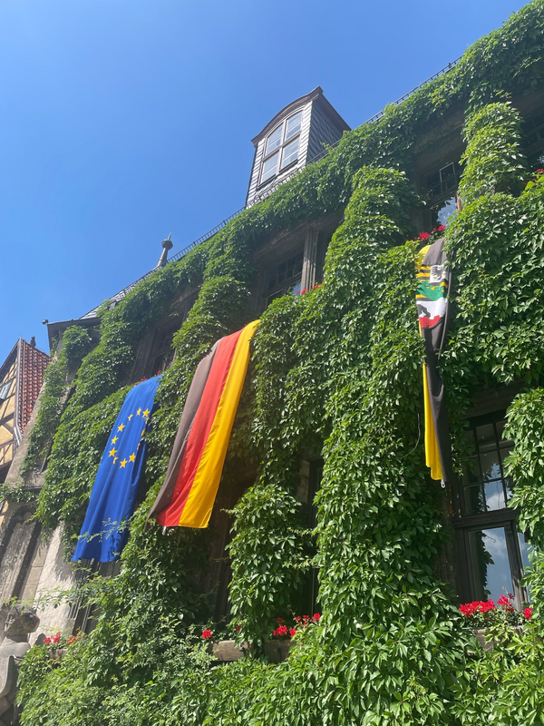 Bild vergrößern: Rathaus Beflaggung
