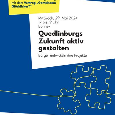 Plakat Quedlinburgs Zukunft aktiv gestalten