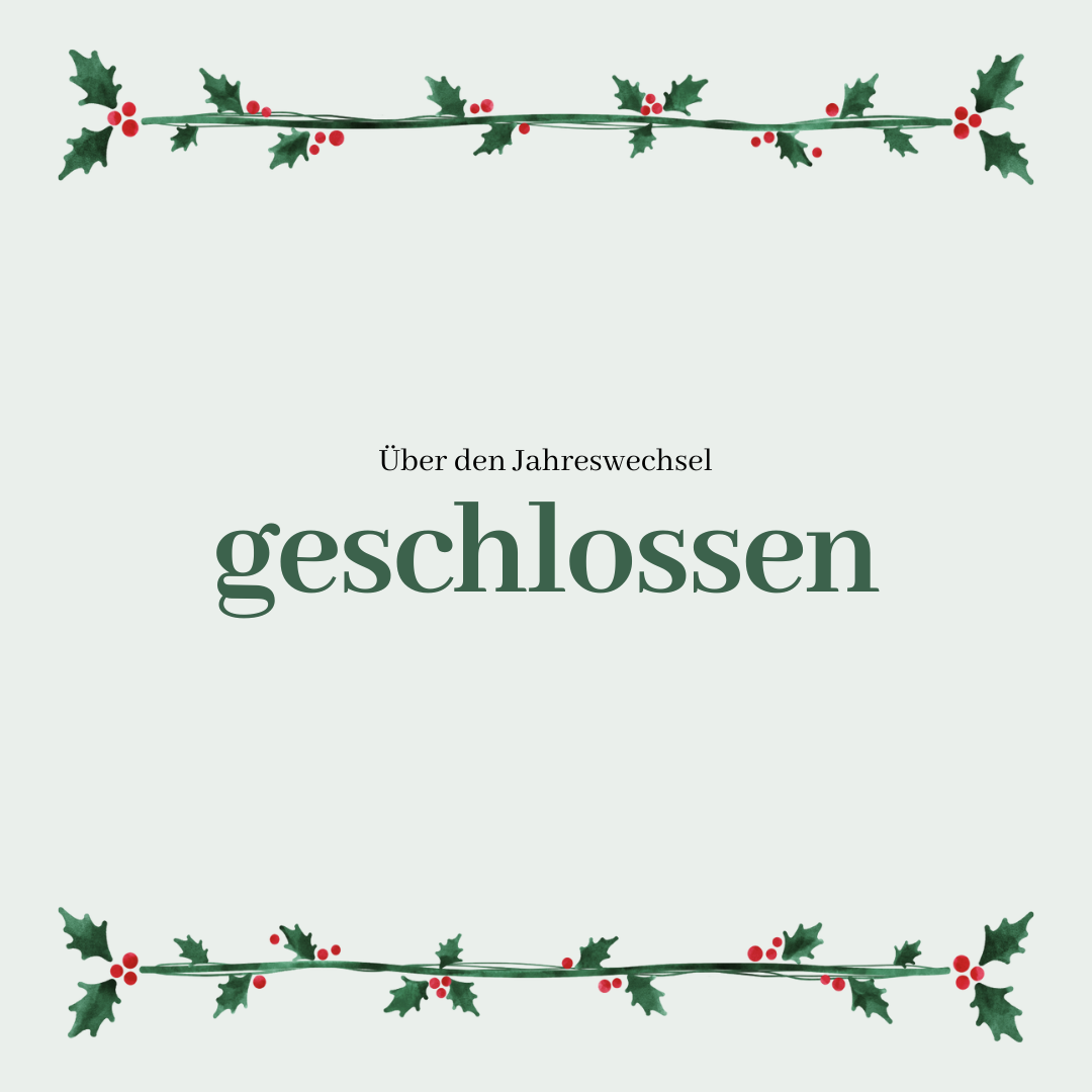 Bild vergrößern: geschlossen ber den Jahreswechsel