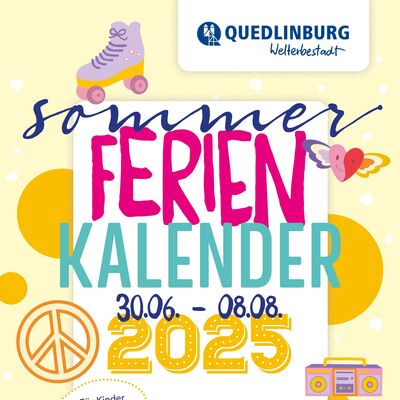 Sommerferienkalender 2025 Plakat