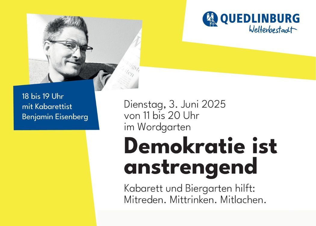 Biergarten der Demokratie - Querformat