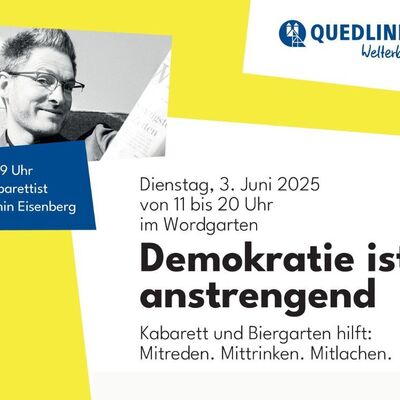 Biergarten der Demokratie - Querformat