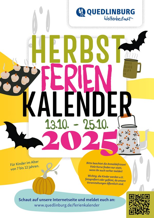 Bild vergrößern: Herbstferienkalender 2025 Plakat
