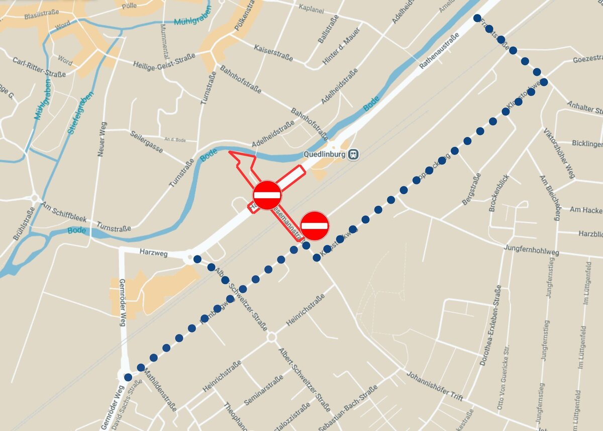 Erweiterung des Baufeldes Harzweg-Stresemannstraße