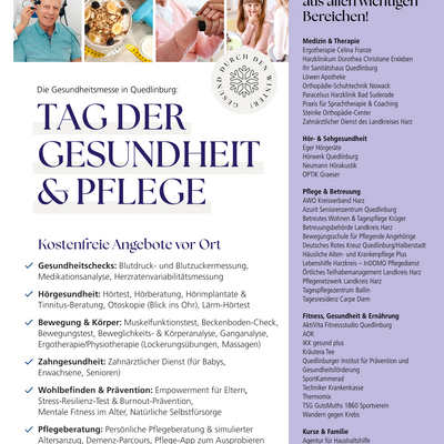 Tag der Gesundheit und Pflege 2025 Plakat
