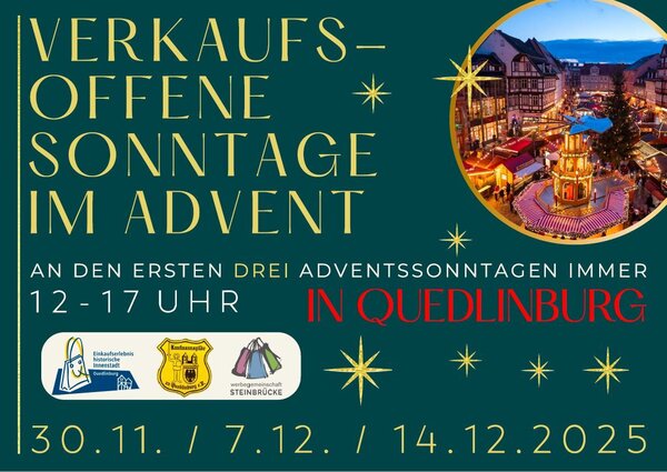 Verkaufsoffene Sonntage im Advent 2025