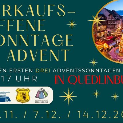 Verkaufsoffene Sonntage im Advent 2025