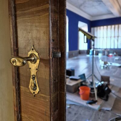 Blick in den blauen Saal