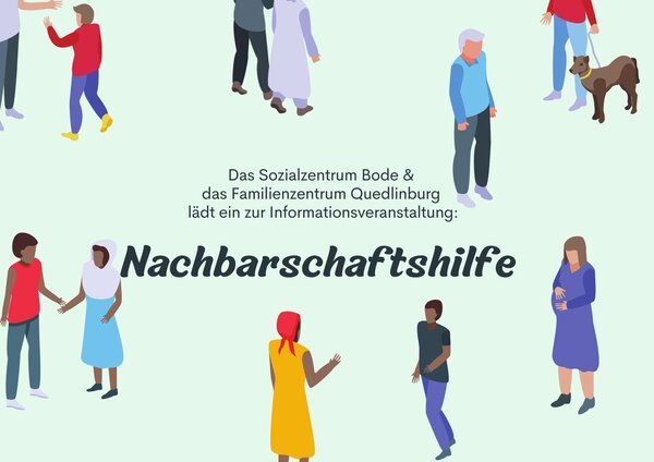 Colourful Simple Illustrated People Community Centre Portrait Instagram Post (A4 (Querformat))