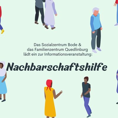 Colourful Simple Illustrated People Community Centre Portrait Instagram Post (A4 (Querformat))