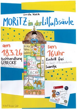 Bild vergr&ouml;&szlig;ern: Moritz in der Litfa&szlig;s&auml;ule
