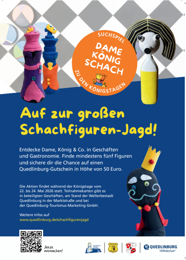 Bild vergr&ouml;&szlig;ern: Plakat Schachfigurenjagd
