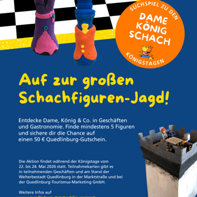 Plakat Schachfigurenjagd