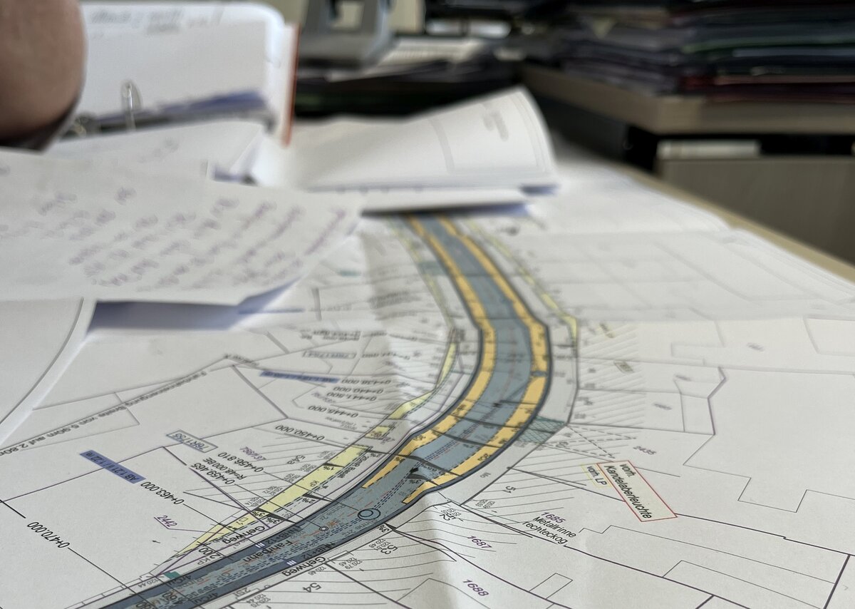 Bauplan Stra&szlig;enbau