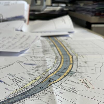 Bauplan Stra&szlig;enbau