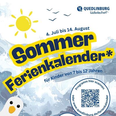 Sommerferienkalender 2026 Plakat