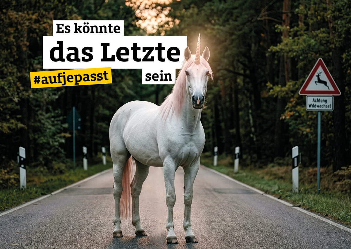 Plakatmotiv der Kampagne aufjepasst